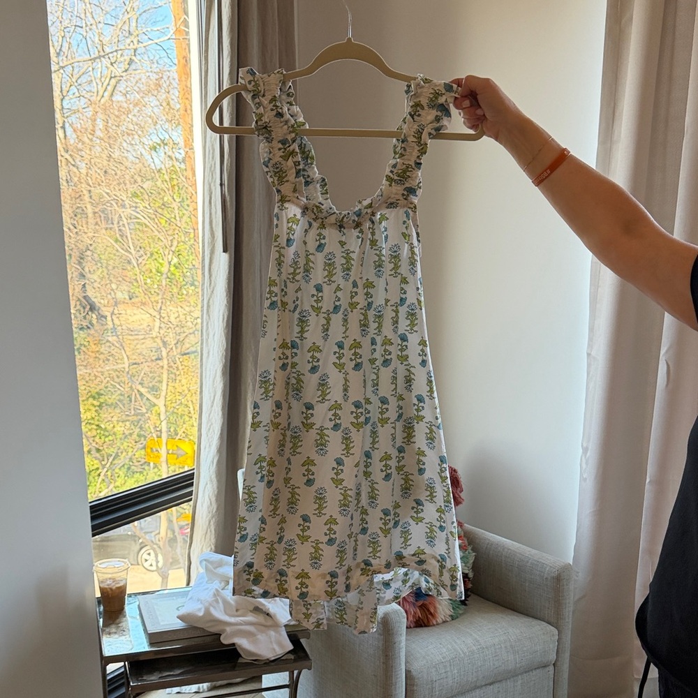 Floral Print Sleeveless Nightgown